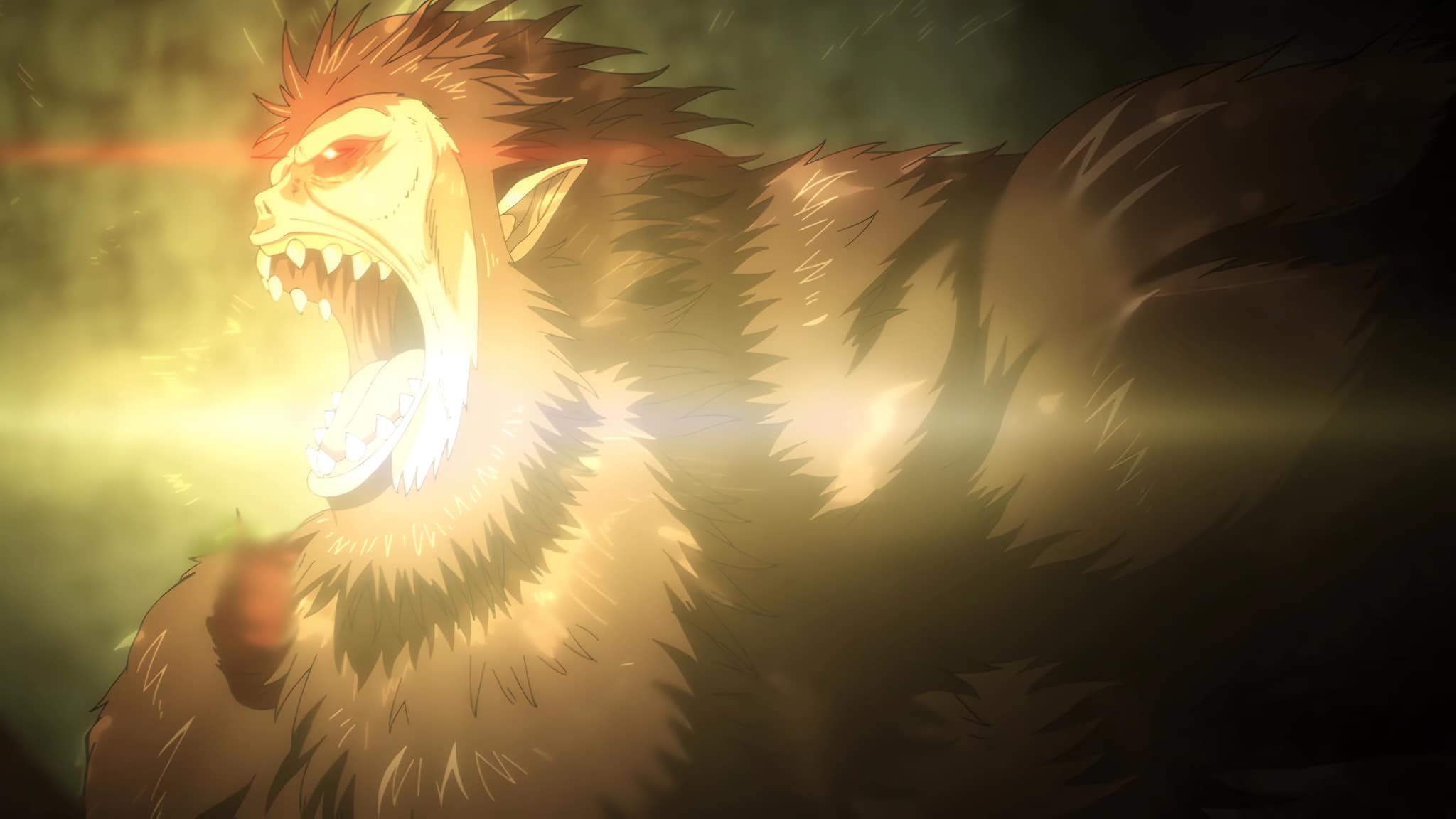 Sieg Jaeger utilise son cri à Shiganshina dans la saison finale de L'Attaque des Titans