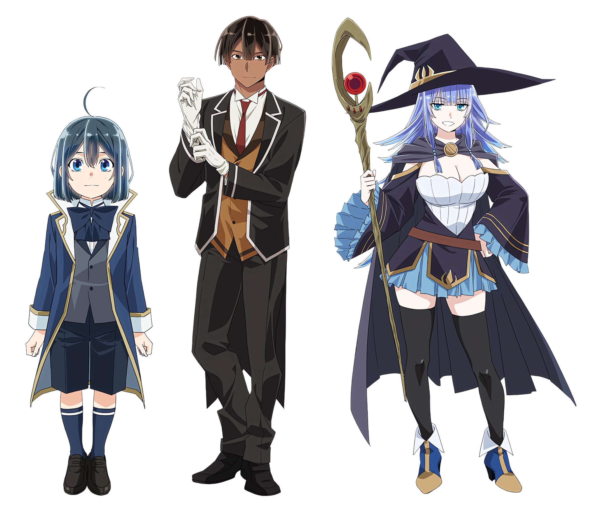 Character Design de Ars, Rietz et Charlotte pour lanime Tensei Kizoku Kantei Skill de Nariagaru