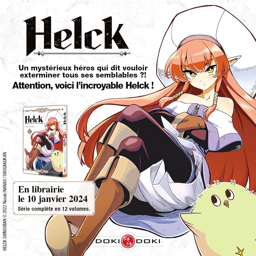 Annonce de la date de sortie en France du manga Helck aux éditions Doki-Doki pour le 10 janvier 2024