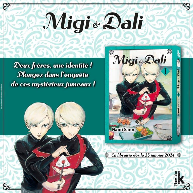 Annonce de la date de sortie en France du manga Migi et Dali aux éditions Komikku