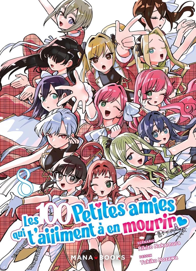 Tome 8 du manga Les 100 Petites Amies qui t'aiiiment à en mourir.