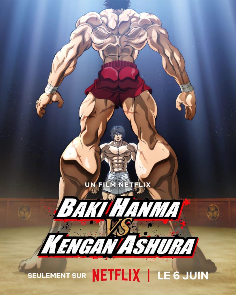 Premier visuel pour le film Hanma Baki vs Kengan Ashura.