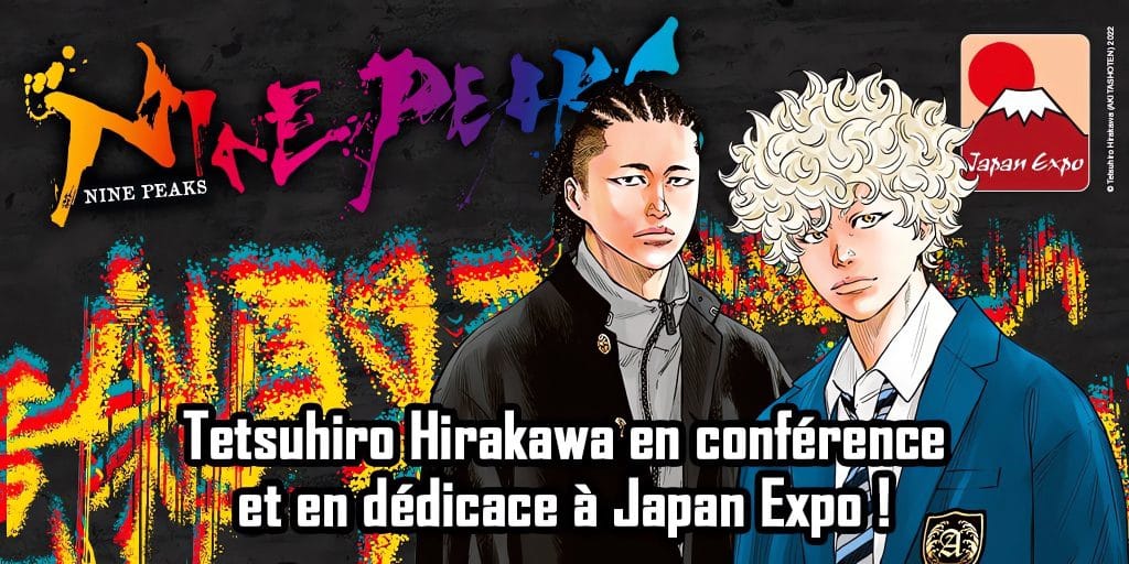 Annonce de la venue à Japan Expo 2024 du mangaka Tetsuhiro Hirakawa avec les éditions Ki-oon.