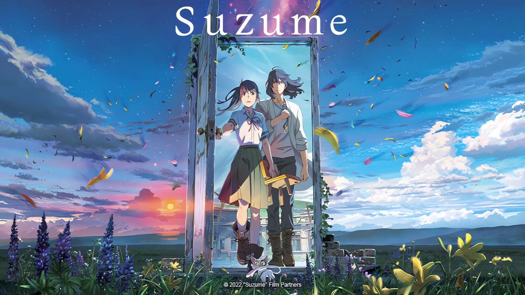 Annonce de la date de sortie sur Crunchyroll en streaming VOSTFR du film Suzume de Makoto Shinkai.