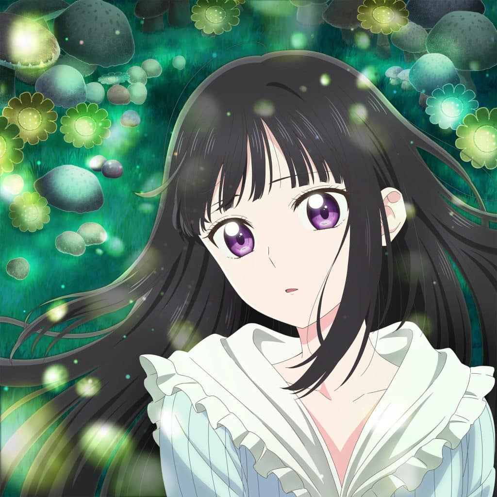 Visuel teaser pour l'anime La Sorcière aux champignons.