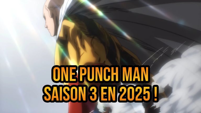 Annonce de la diffusion de l'anime ONE PUNCH MAN Saison 3 pour 2025.