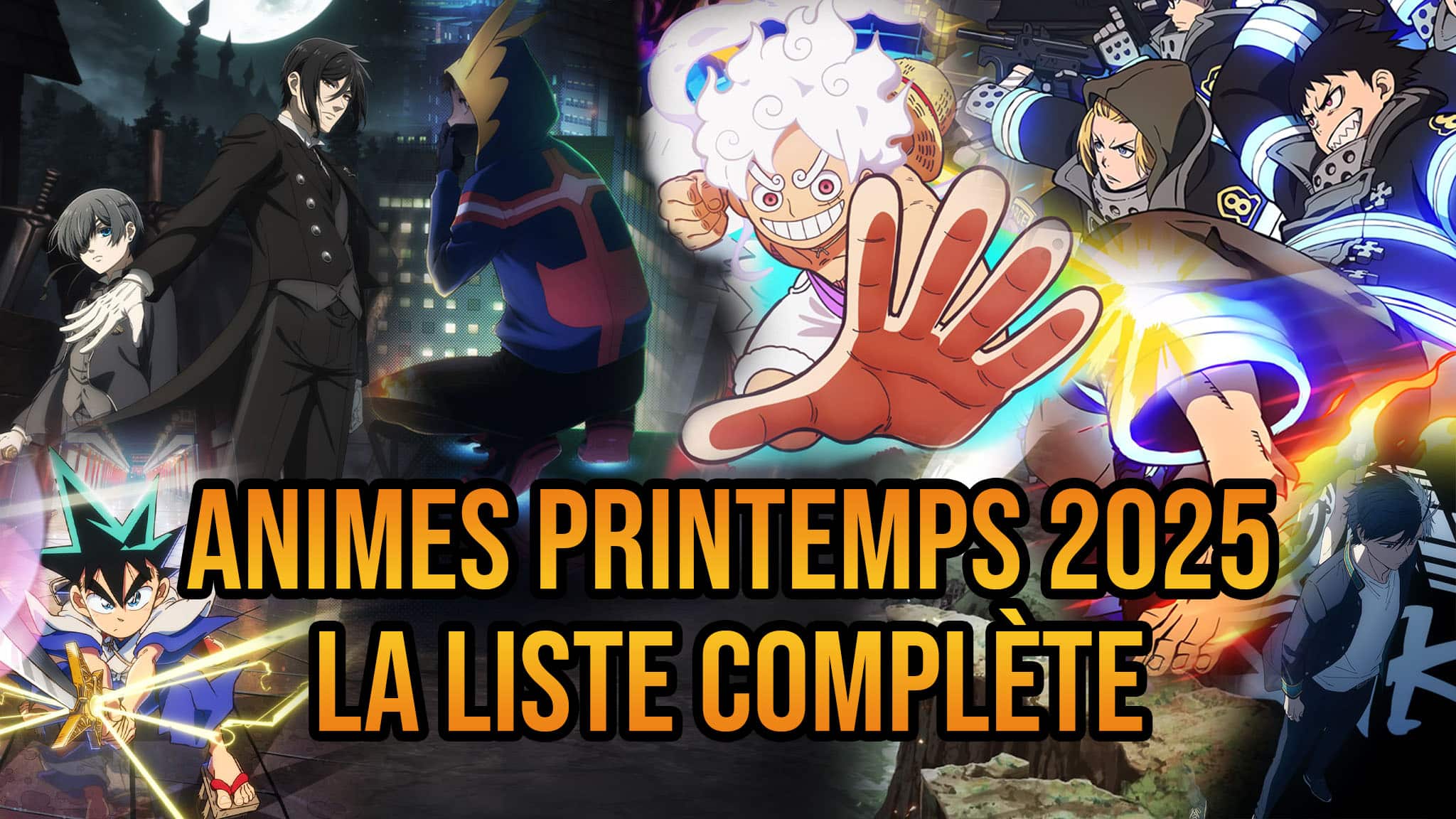 Liste complète des animes du printemps 2025.