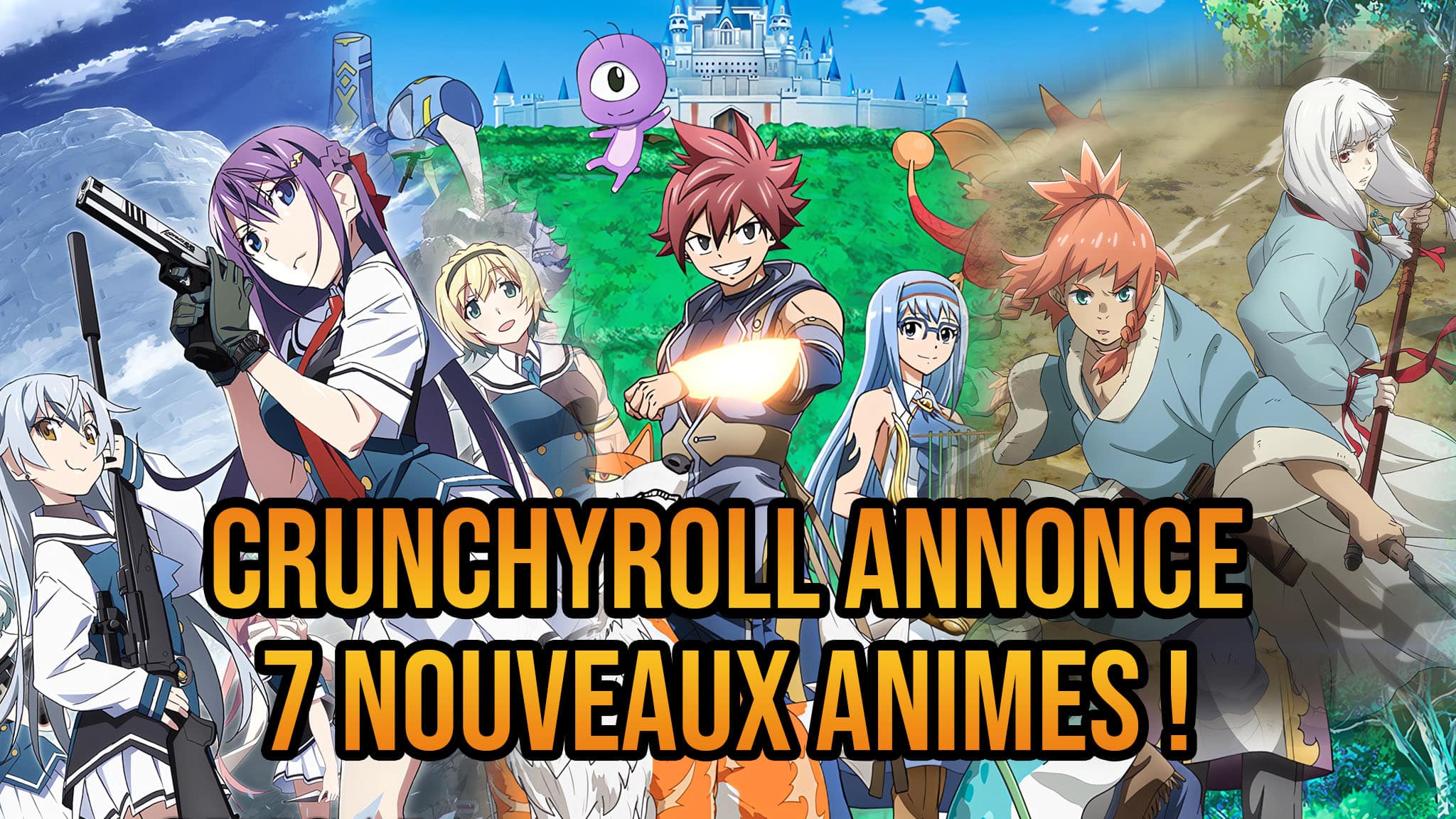 Annonce de 7 nouveaux animes sur Crunchyroll en 2025.