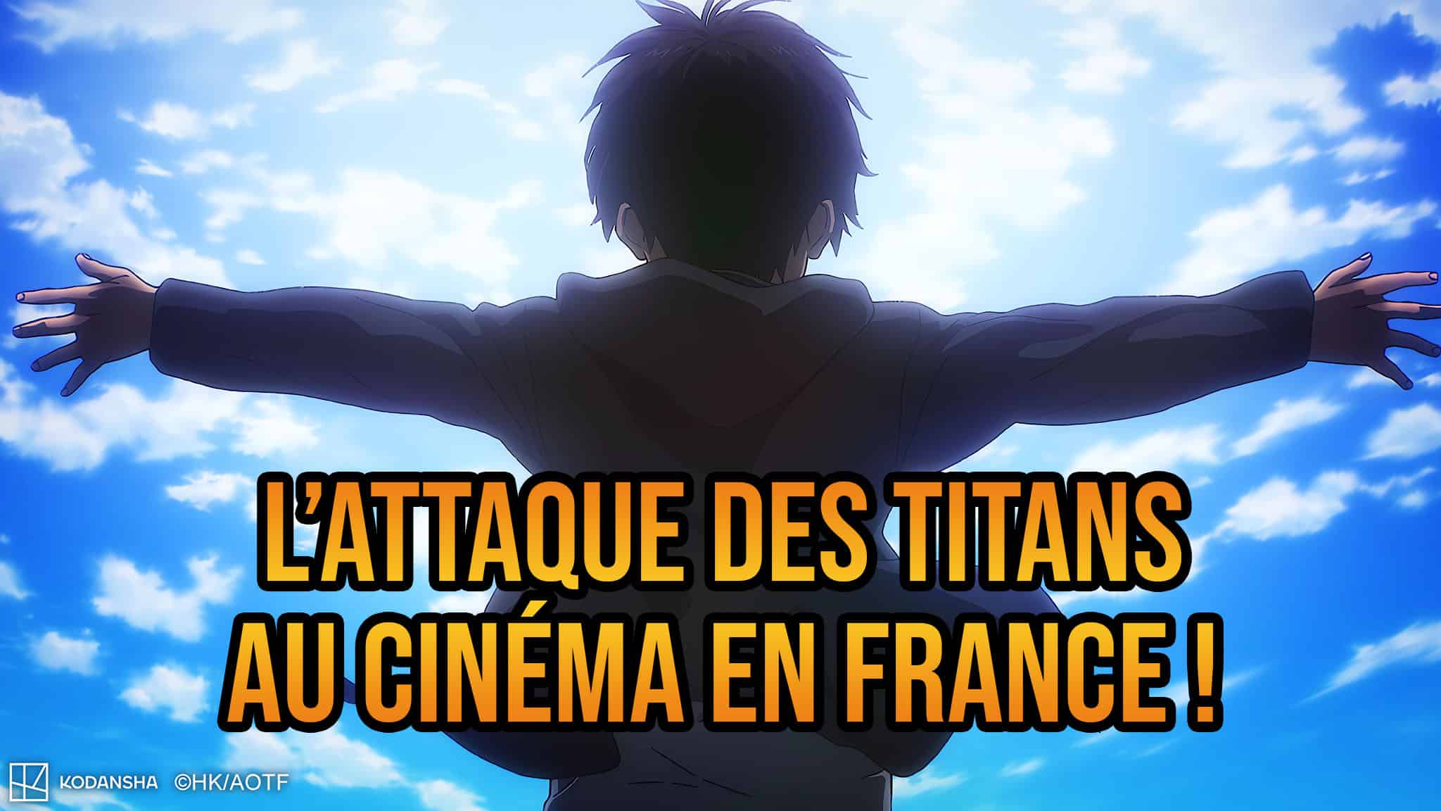 Annonce de la diffusion au cinéma en France début 2025 du film L'Attaque des Titans : LA DERNIÈRE ATTAQUE par Crunchyroll.