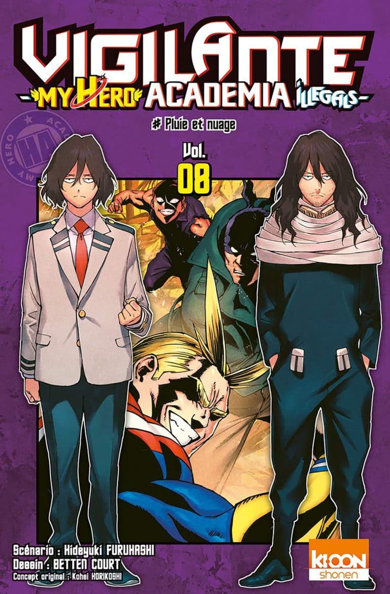 Tome 8 du manga Vigilante : My Hero Academia Illegals.