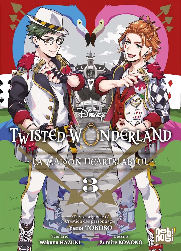 Tome 3 du manga Disney Twisted-Wonderland : La Maison Heartslabyul.