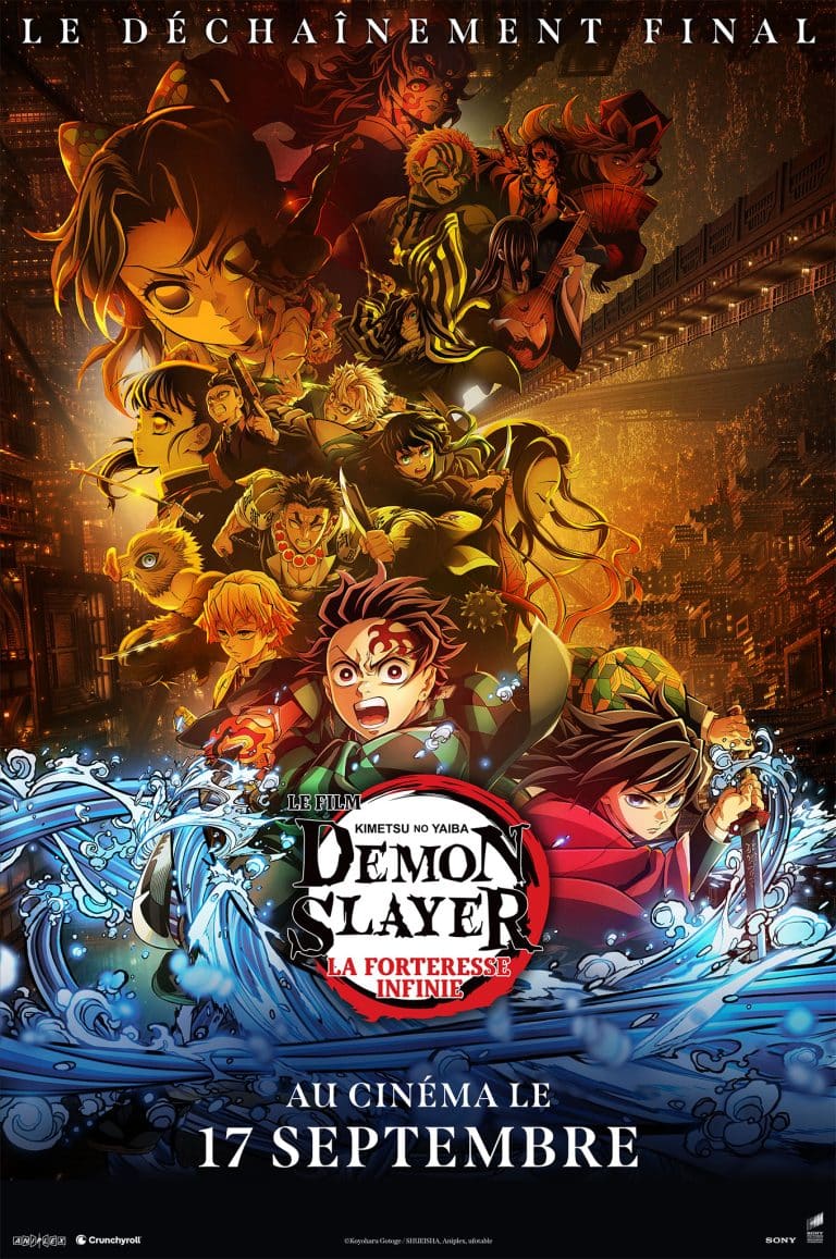 Affiche officielle française du film Demon Slayer : Kimetsu no Yaiba La Forteresse Infinie