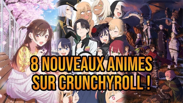 Annonce de huit nouveaux animes en simulcast sur Crunchyroll en 2025.