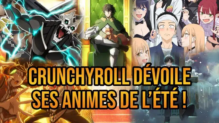 Annonce des animes de l'été 2025 sur Crunchyroll.