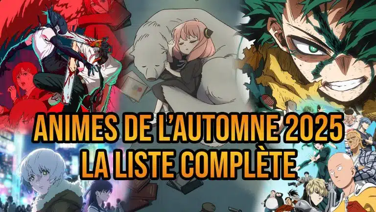 La liste complète des animes de l'automne 2025.