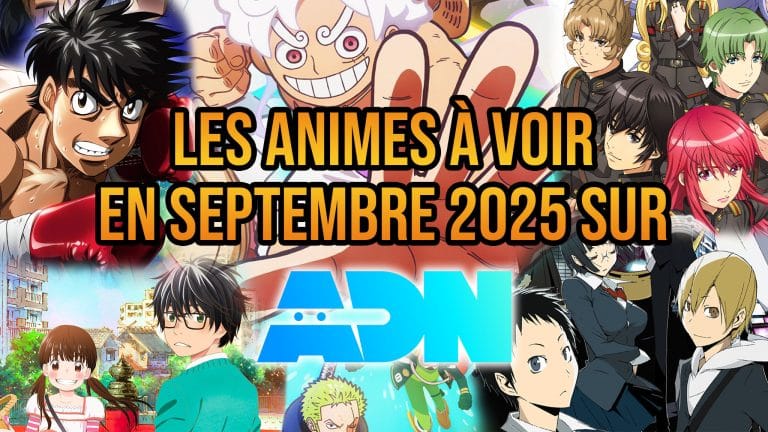 Planning animes de ADN en septembre 2025.