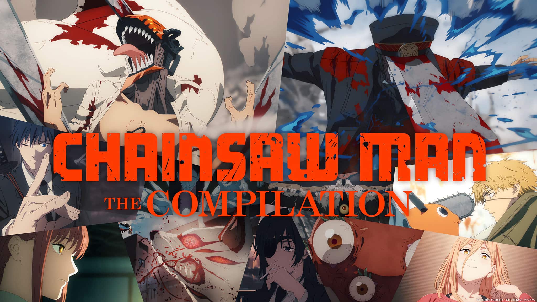 Annonce de la diffusion du film CHAINSAW MAN THE COMPILATION pour septembre 2025 sur Crunchyroll.