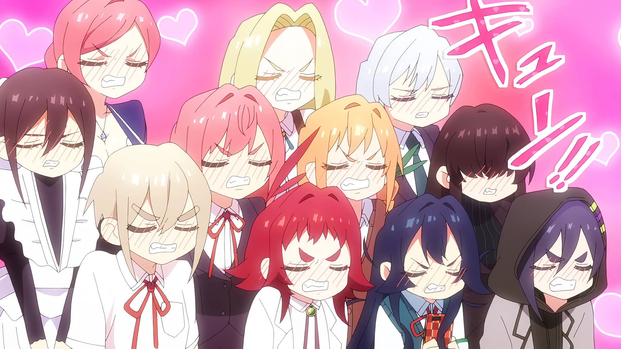 Annonce de l'anime Les 100 petites amies qui t'aiiiment à en mourir saison 3.