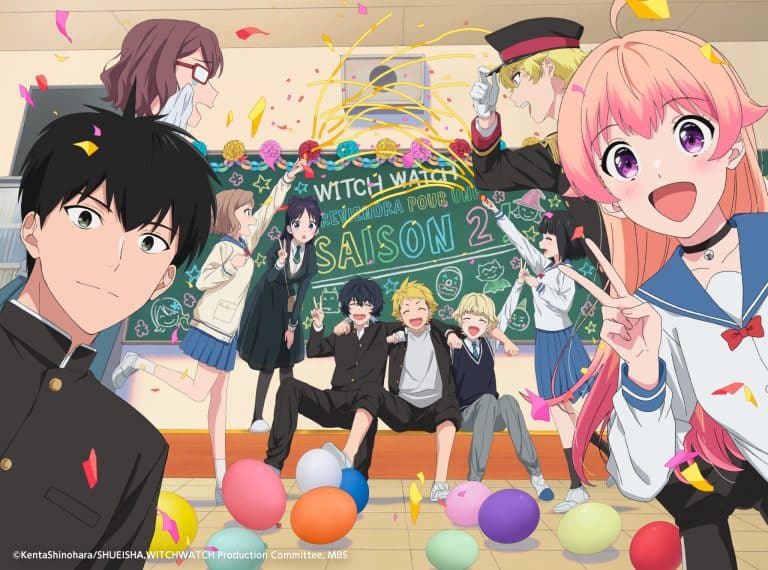 Visuel d'annonce pour l'anime WITCH WATCH Saison 2.