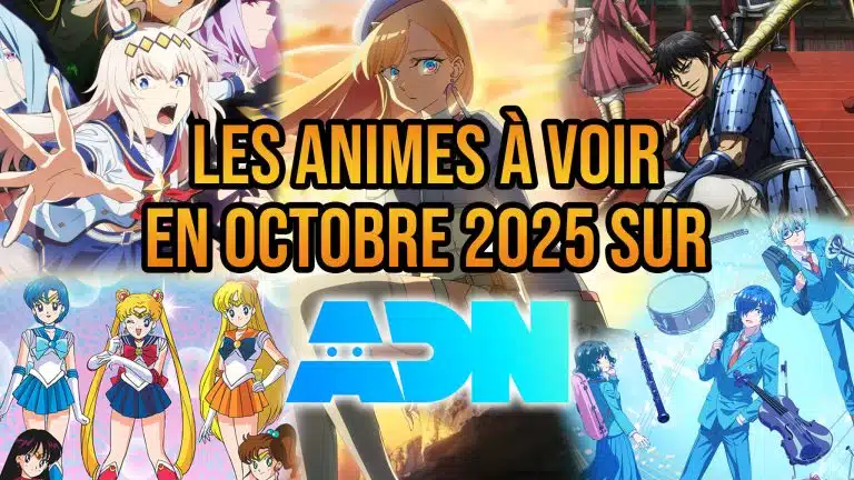 Planning animes de la plateforme ADN pour octobre 2025.