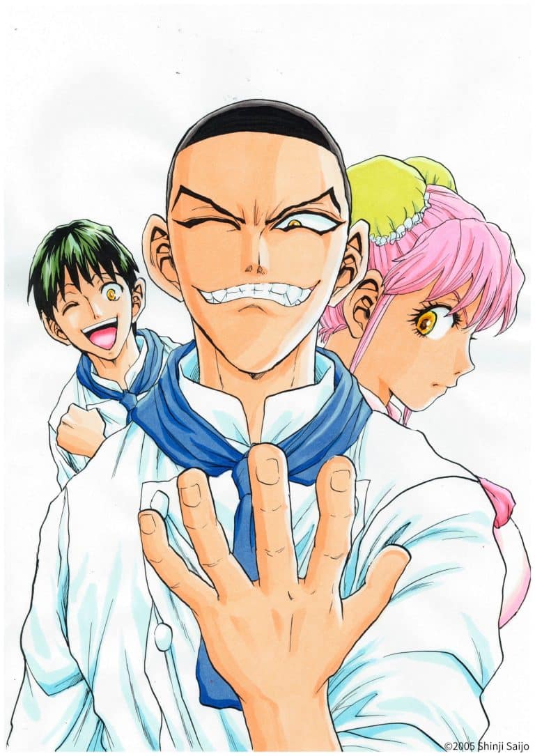 Illustration commémorative pour l'anime Tetsunabe no Jan.