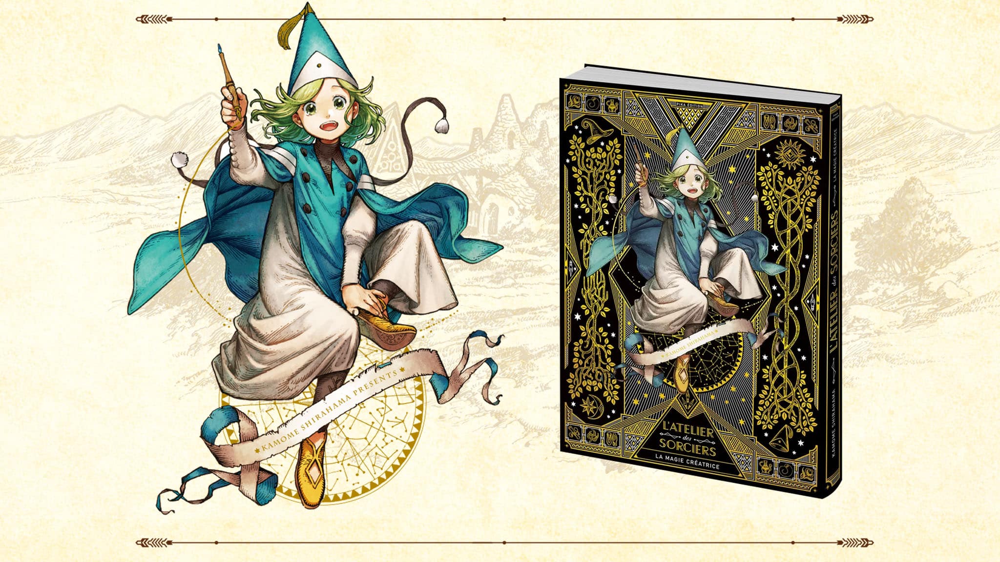 L’artbook de luxe L’Atelier des Sorciers : La Magie créatrice sortira le 4 novembre 2026 chez Pika