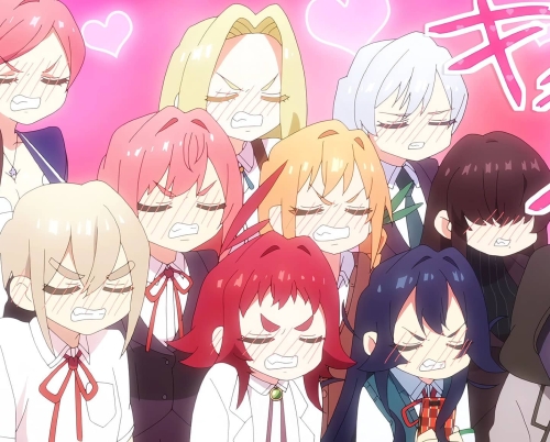 Annonce de l'anime Les 100 petites amies qui t'aiiiment à en mourir saison 3.