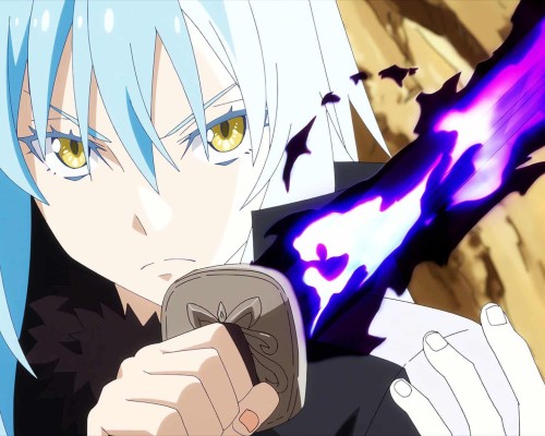 Annonce de la date de sortie de l'anime Moi, quand je me réincarne en Slime saison 4 sur Crunchyroll.