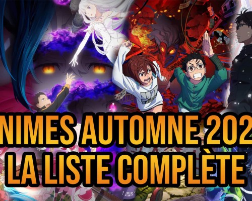 Liste complète des animes de l'automne 2024 sur Crunchyroll, ADN, Netflix et Disney+.