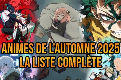 La liste complète des animes de l'automne 2025.