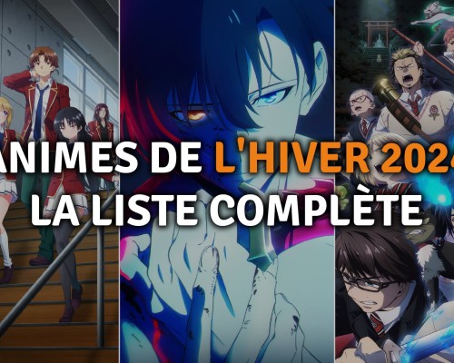Présentation de la liste complète des animes de lhiver 2024