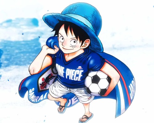 Annonce de la collab officielle ONE PIECE x SAMURAI BLUE.